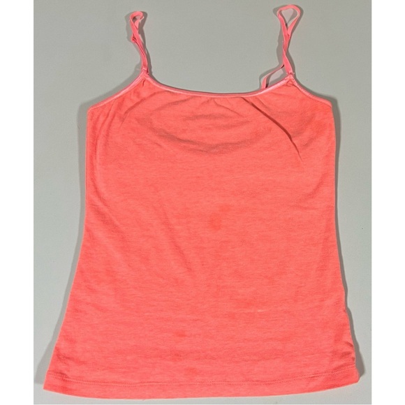 Pink Coral Neon Shelf-Bra Cami Camisole Tank Top Shirt Size S 🩷 #cami #camisole - Picture 2 of 4